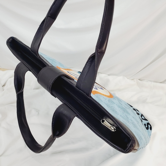 The Fairmont San Fransisco Hand Made in Kashmir Blue Tote Bag Purse - Picture 2 of 13